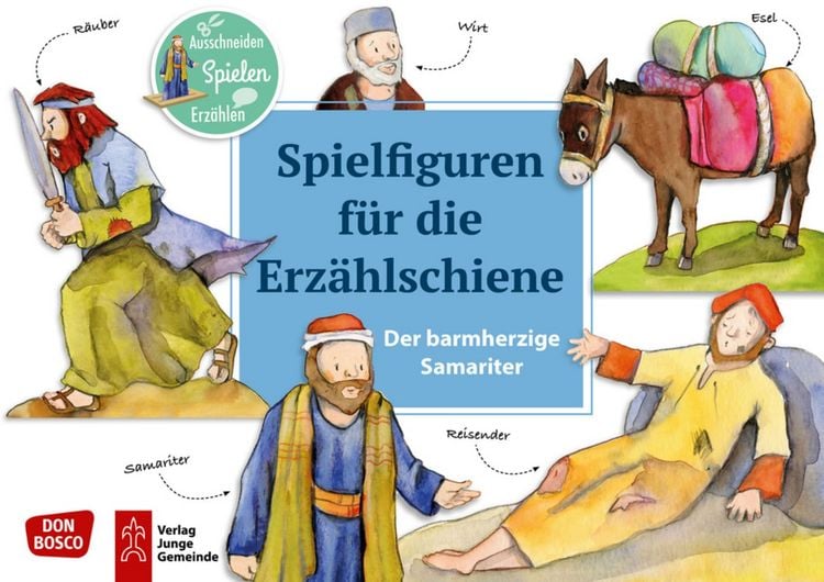 Produktbild: Der barmherzige Samariter. Erz&auml;hlschienen-Figurenset