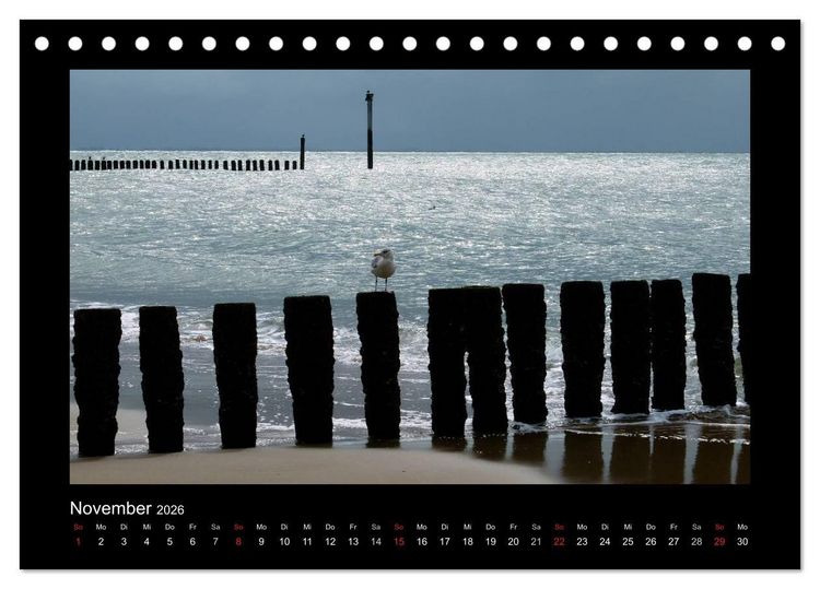 Produktbild: An der Nordsee (Tischkalender 2026 DIN A5 quer), CALVENDO Monatskalender