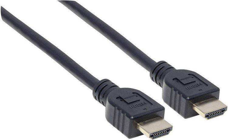 Produktbild: Manhattan HDMI Anschlusskabel HDMI-A Stecker, HDMI-A Stecker 7.50 m Schwarz 353960 4K UHD, UL-zertifiziert HDMI-Kabel