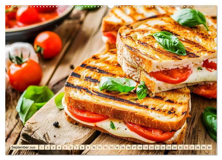 Produktbild: Alles Tomate oder was?! - Herzhafte Speisen rund um die Tomate (Wandkalender 2026 DIN A2 quer), CALVENDO Monatskalender