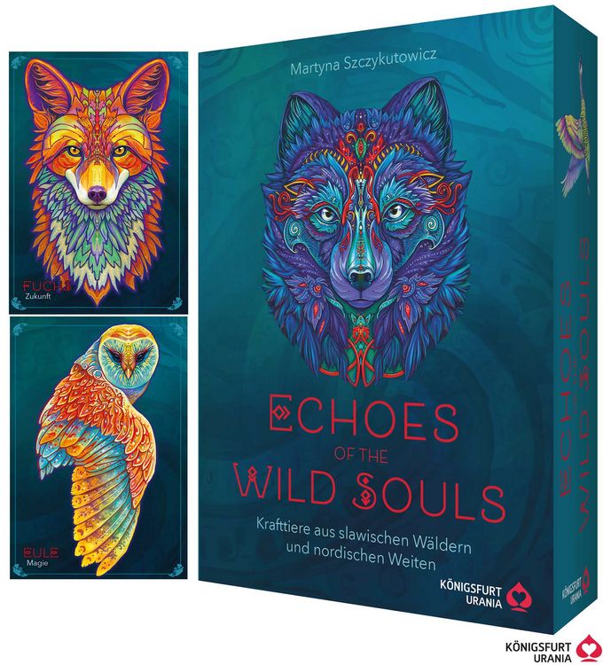 Produktbild: Echoes of the Wild Souls - Krafttiere aus den slawischen W&auml;ldern und nordischen Weiten (Orakelkarten - Krafttierkarten)