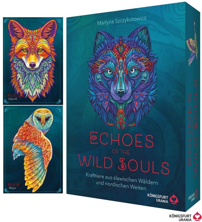Produktbild: Echoes of the Wild Souls - Krafttiere aus den slawischen W&auml;ldern und nordischen Weiten (Orakelkarten - Krafttierkarten)
