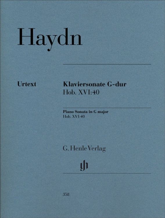 Produktbild: Joseph Haydn - Klaviersonate G-dur Hob. XVI:40