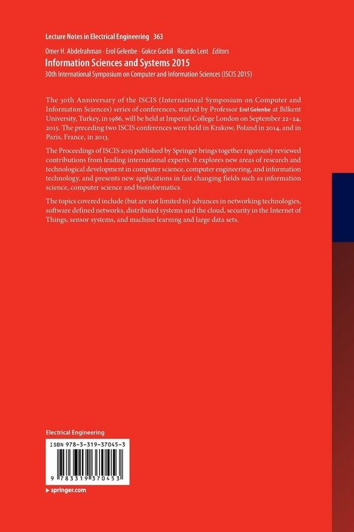 Produktbild: Information Sciences and Systems 2015