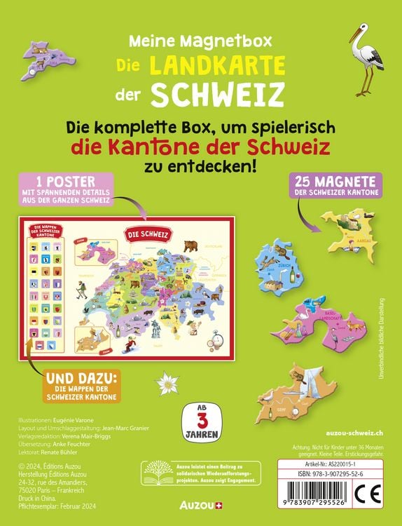 Produktbild: Meine Magnet-Box: Die Landkarte der Schweiz