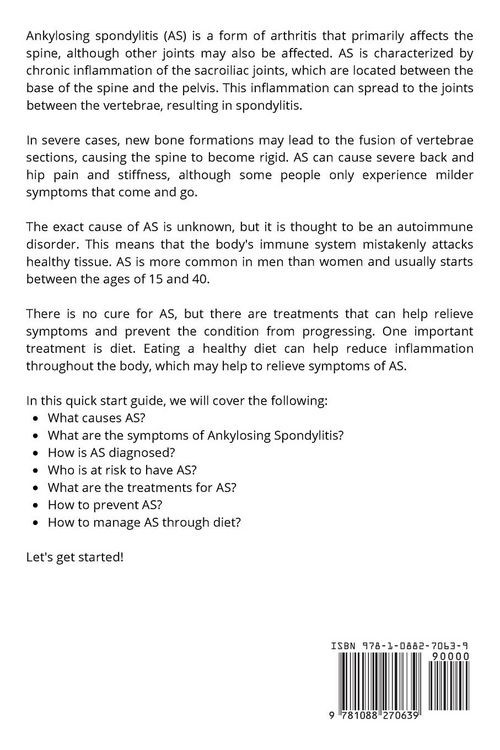 Produktbild: Ankylosing Spondylitis Diet