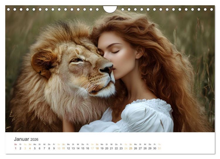 Produktbild: Magische Tierliebe (Wandkalender 2026 DIN A4 quer), CALVENDO Monatskalender