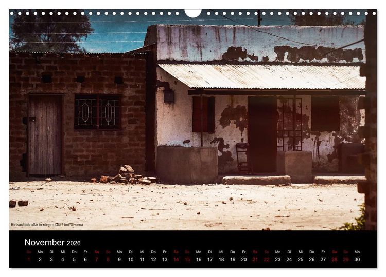 Produktbild: SAMBIA IM HERZEN AFRIKAS (Wandkalender 2026 DIN A3 quer), CALVENDO Monatskalender