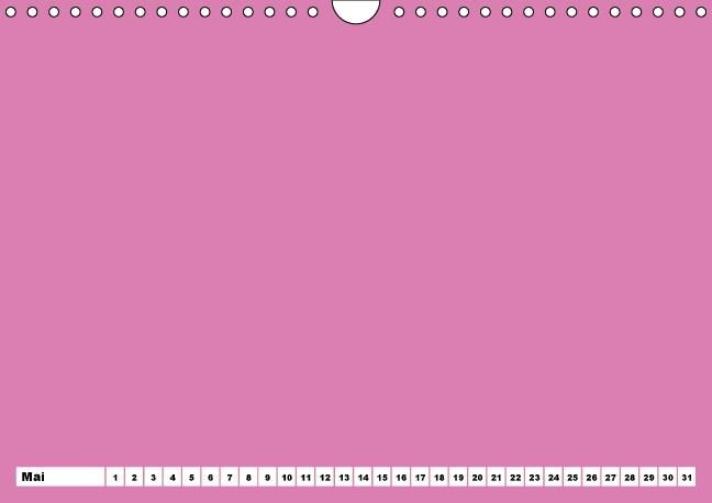 Produktbild: Bunter Bastelkalender f&uuml;r M&auml;dchen (Wandkalender immerw&auml;hrend DIN A4 quer)