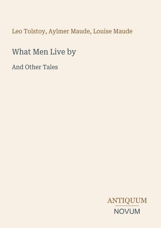 Produktbild: What Men Live by