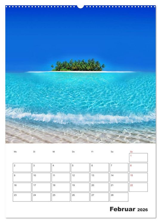 Produktbild: Inselparadiese im S&uuml;dpazifik (hochwertiger Premium Wandkalender 2026 DIN A2 hoch), Kunstdruck in Hochglanz