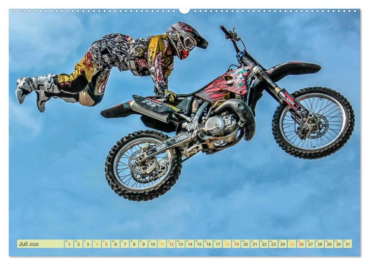 Produktbild: Motocross - so cool (Wandkalender 2026 DIN A2 quer), CALVENDO Monatskalender