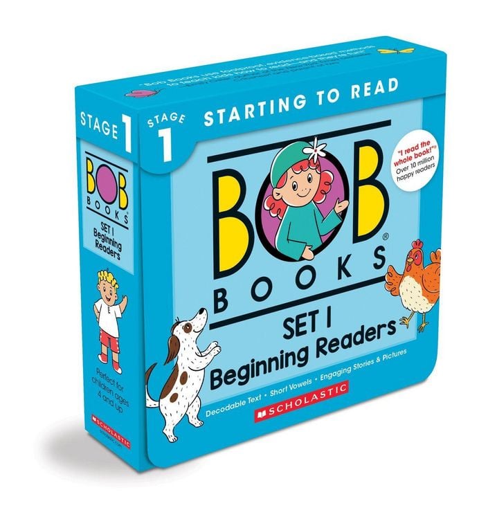 Produktbild: Bob Books - Set 1: Beginning Readers Box Set of 12 Paperbacks Decodable Phonics Books, Ages 4 and Up, Kindergarten (Stage 1: Starting to Read)