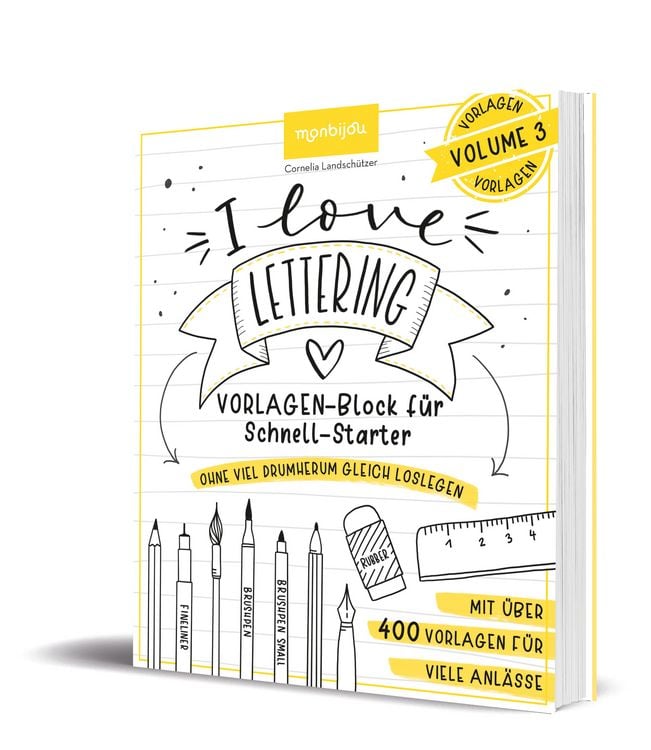 Produktbild: I Love Lettering - Der Block f&uuml;r alle Schnell-Starter Volume 3