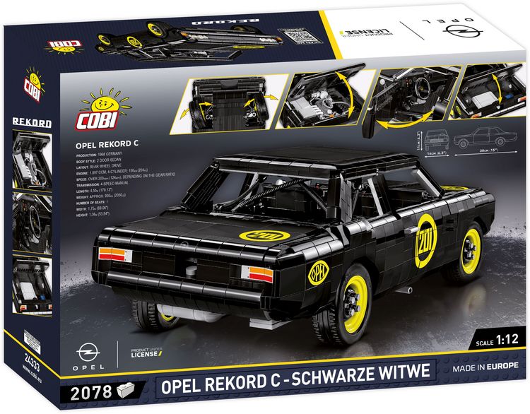 Produktbild: COBI 24333 - Opel Rekord C - Schwarze Witwe