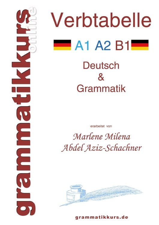 Produktbild: Verbtabelle Deutsch A1 A2 B1