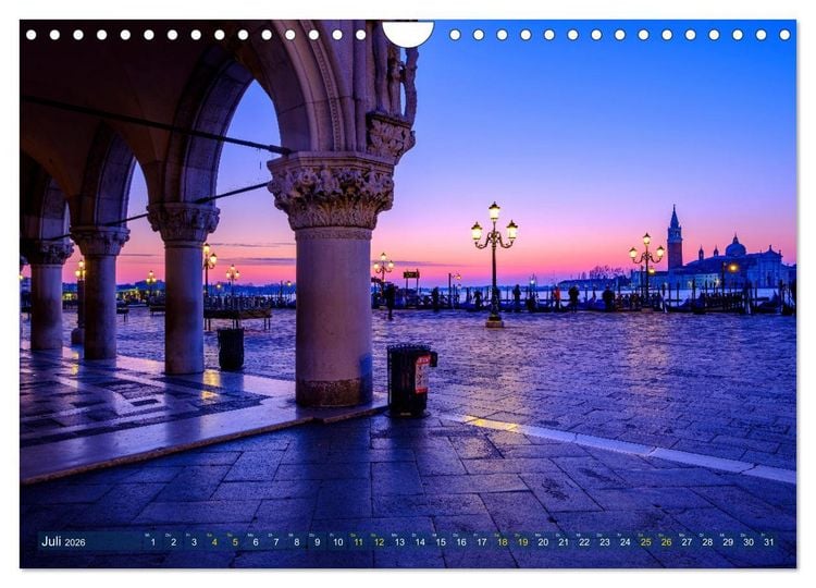 Produktbild: Venedig - eine Stadt f&uuml;r Tr&auml;umer (Wandkalender 2026 DIN A4 quer), CALVENDO Monatskalender