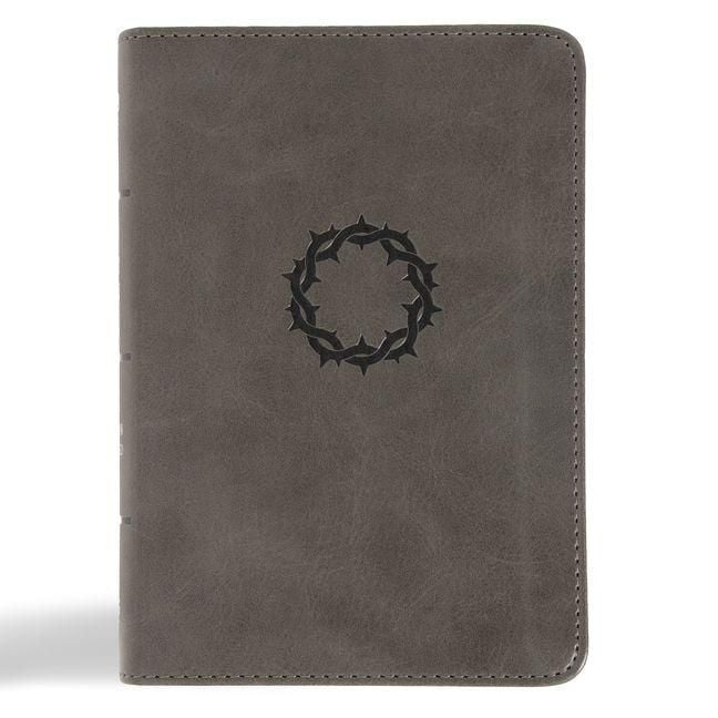 Produktbild: NASB Large Print Compact Reference Bible, Charcoal Leathertouch