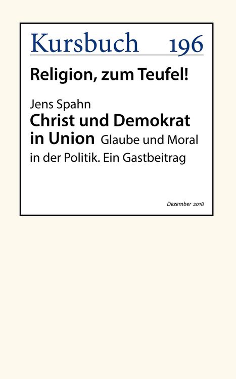 Produktbild: Christ und Demokrat in Union