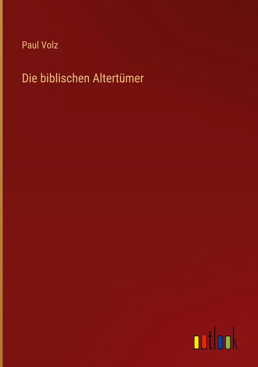 Produktbild: Die biblischen Altert&uuml;mer