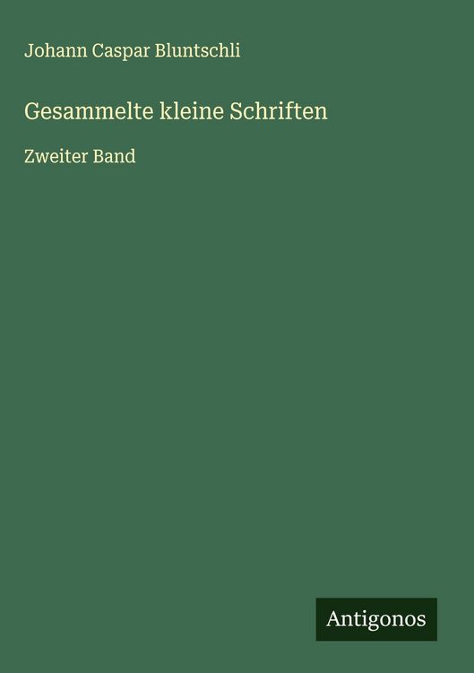 Produktbild: Gesammelte kleine Schriften