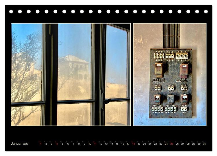 Produktbild: Geisterstadt Kolmannskuppe (Tischkalender 2026 DIN A5 quer), CALVENDO Monatskalender