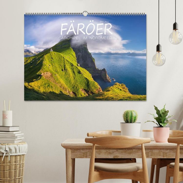 Produktbild: F&auml;r&ouml;er - Archipel im Nordmeer (Wandkalender 2026 DIN A2 quer), CALVENDO Monatskalender