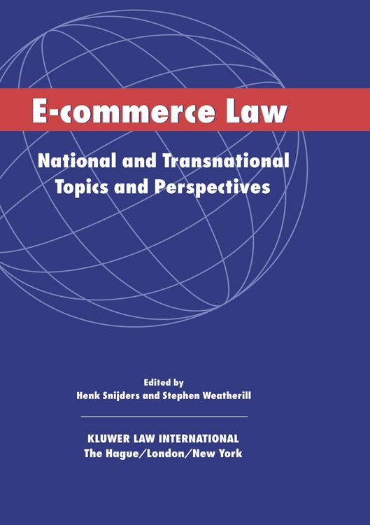 Produktbild: E-Commerce Law