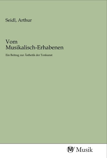 Produktbild: Vom Musikalisch-Erhabenen