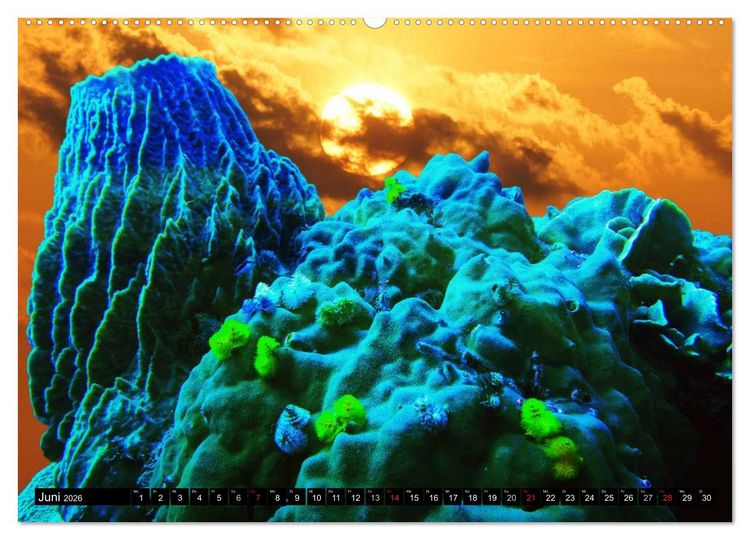 Produktbild: Surreale Unterwasserwelt (hochwertiger Premium Wandkalender 2026 DIN A2 quer), Kunstdruck in Hochglanz