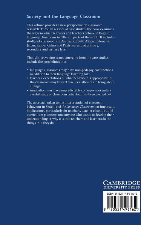 Produktbild: Society and the Language Classroom