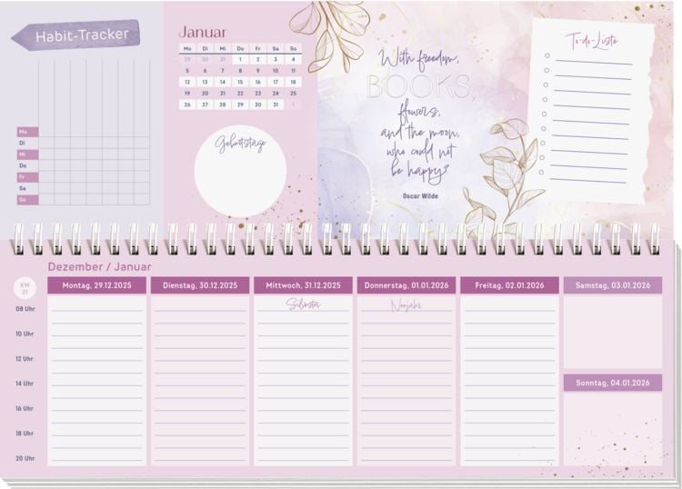 Produktbild: Tischkalender 2027 quer: I believe in Book Love