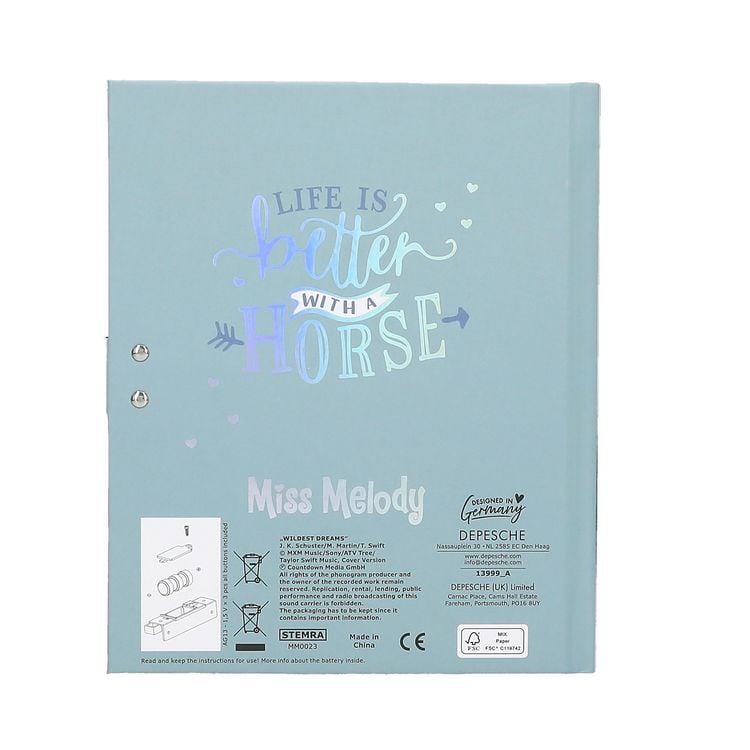 Produktbild: DEPESCHE Miss Melody Tagebuch mit Code und Sound Motiv 2