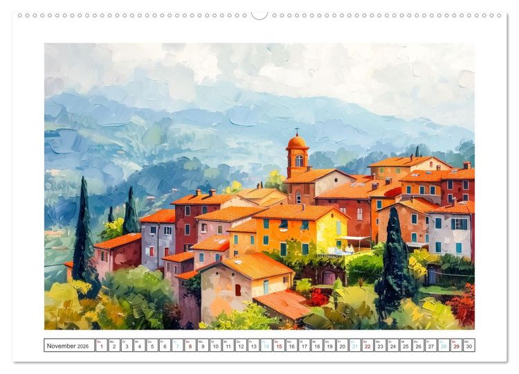 Produktbild: Mediterrane Landschaften (Wandkalender 2026 DIN A2 quer), CALVENDO Monatskalender