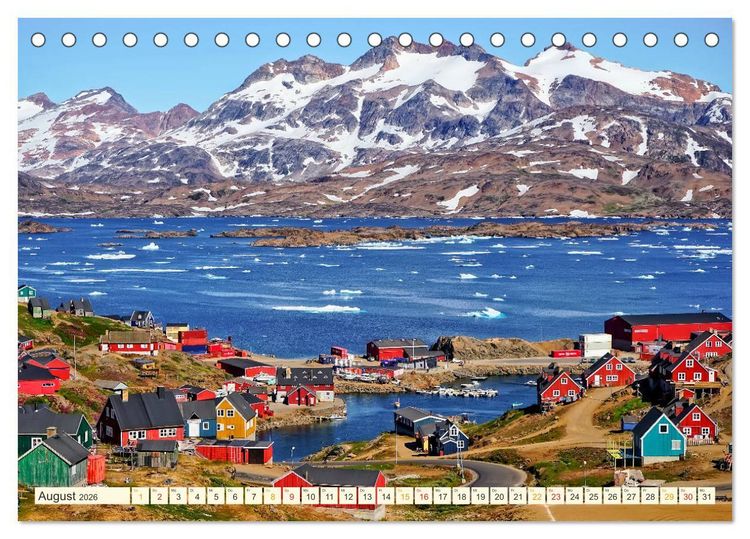 Produktbild: Reise nach Gr&ouml;nland (Tischkalender 2026 DIN A5 quer), CALVENDO Monatskalender