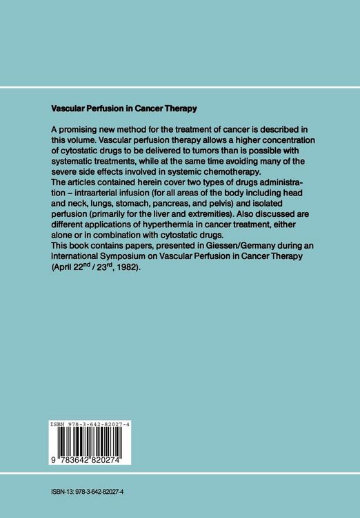 Produktbild: Vascular Perfusion in Cancer Therapy