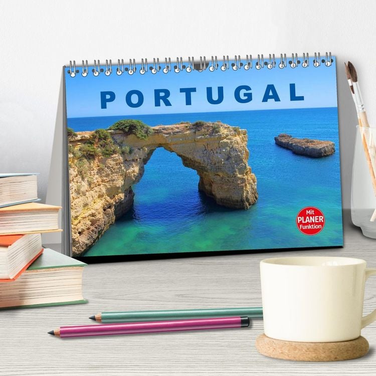 Produktbild: Portugal (Tischkalender 2026 DIN A5 quer), CALVENDO Monatskalender