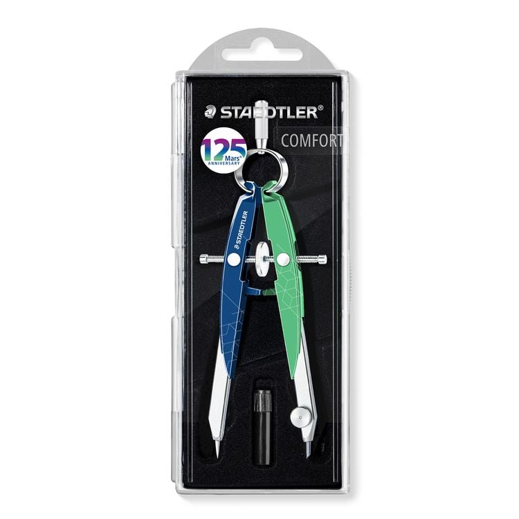 Produktbild: STAEDTLER Mars comfort 556, Pr&auml;zisions-Geometriezirkel, Zirkel, Mars Anniversary 556 00-MA1
