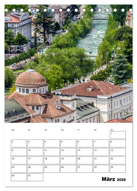 Produktbild: MERAN Terminplaner (Tischkalender 2026 DIN A5 hoch), CALVENDO Monatskalender