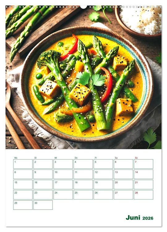 Produktbild: Spargelgl&uuml;ck &ndash; von der Ernte bis zum Genuss (hochwertiger Premium Wandkalender 2026 DIN A2 hoch), Kunstdruck in Hochglanz