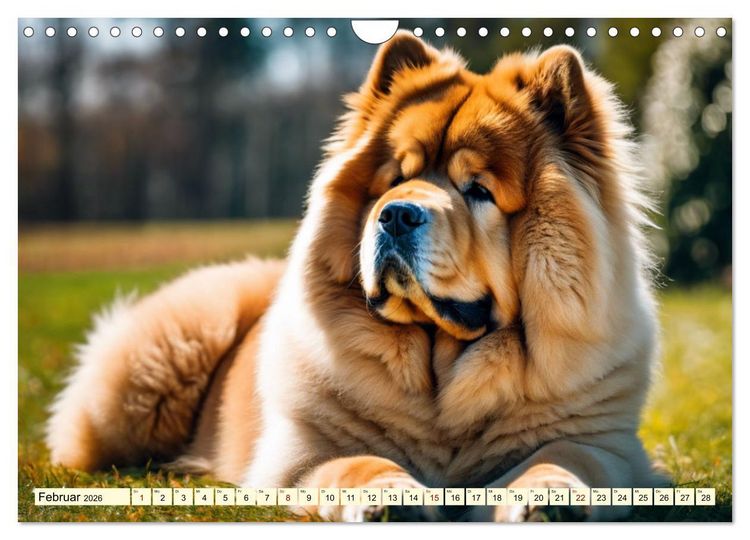 Produktbild: Chow Chow - der L&ouml;wenkopfhund (Wandkalender 2026 DIN A4 quer), CALVENDO Monatskalender
