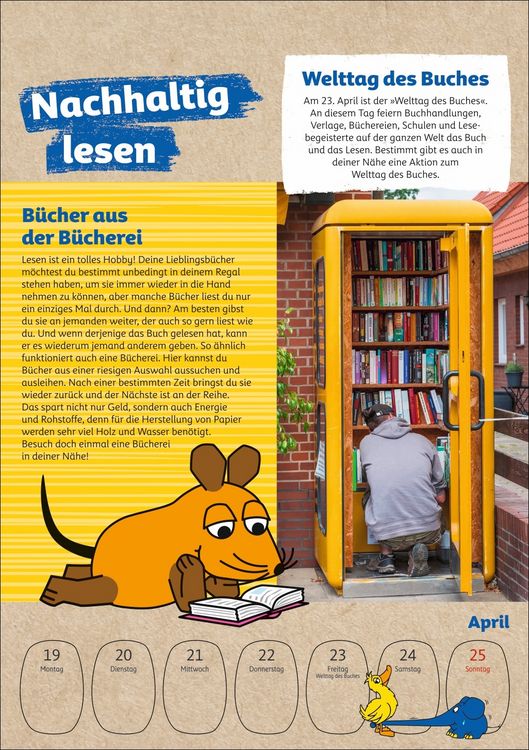 Produktbild: Sch&uuml;tze die Erde mit der Maus Kalender 2027 - Wochenplaner