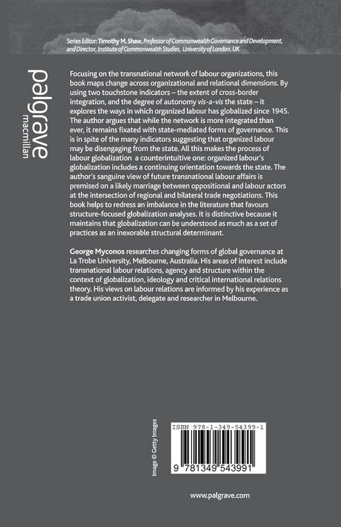 Produktbild: The Globalizations of Organized Labour
