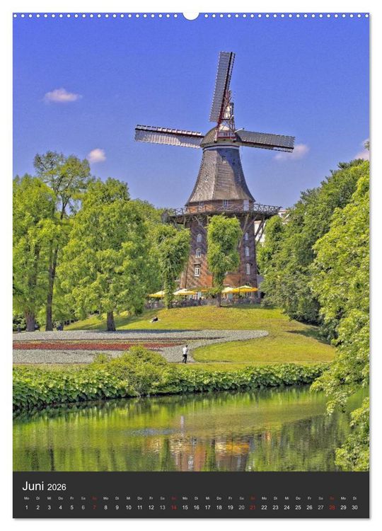 Produktbild: Highlights in Bremen (hochwertiger Premium Wandkalender 2026 DIN A2 hoch), Kunstdruck in Hochglanz