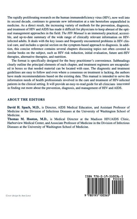 Produktbild: The HIV Manual