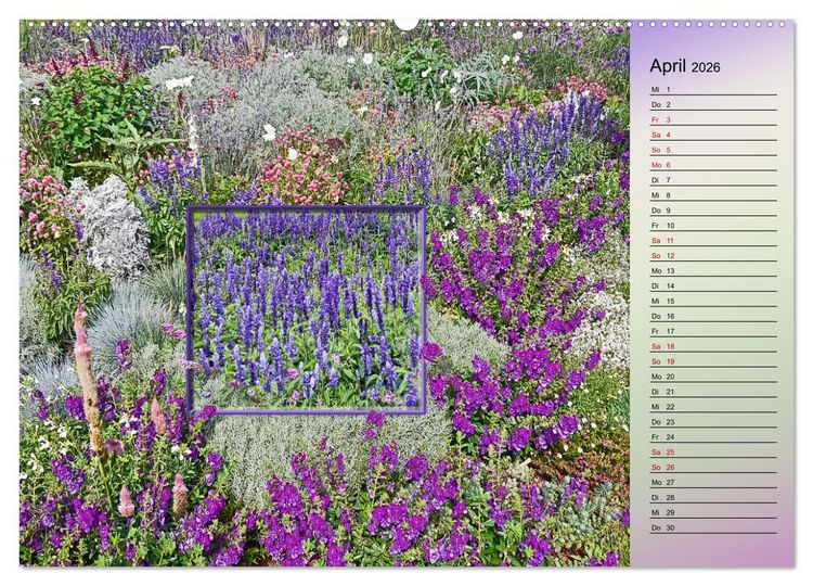 Produktbild: Bl&uuml;hende Gartenparks in Mannheim (hochwertiger Premium Wandkalender 2026 DIN A2 quer), Kunstdruck in Hochglanz