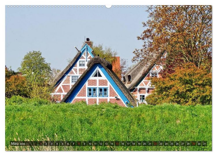 Produktbild: Das Alte Land vor den Toren Hamburgs (hochwertiger Premium Wandkalender 2026 DIN A2 quer), Kunstdruck in Hochglanz