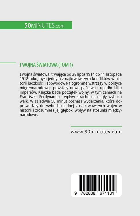 Produktbild: I wojna &iquest;wiatowa (Tom 1)