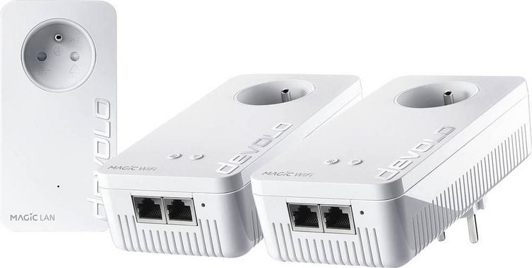Produktbild: Devolo Magic 2 WiFi 6 next Powerline WLAN Multiroom Starter Kit 07195 Powerline, WLAN 2400 MBit/s