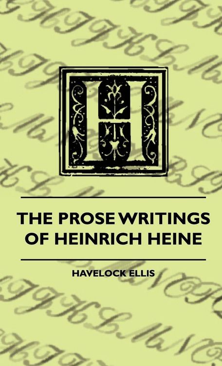 Produktbild: The Prose Writings of Heinrich Heine